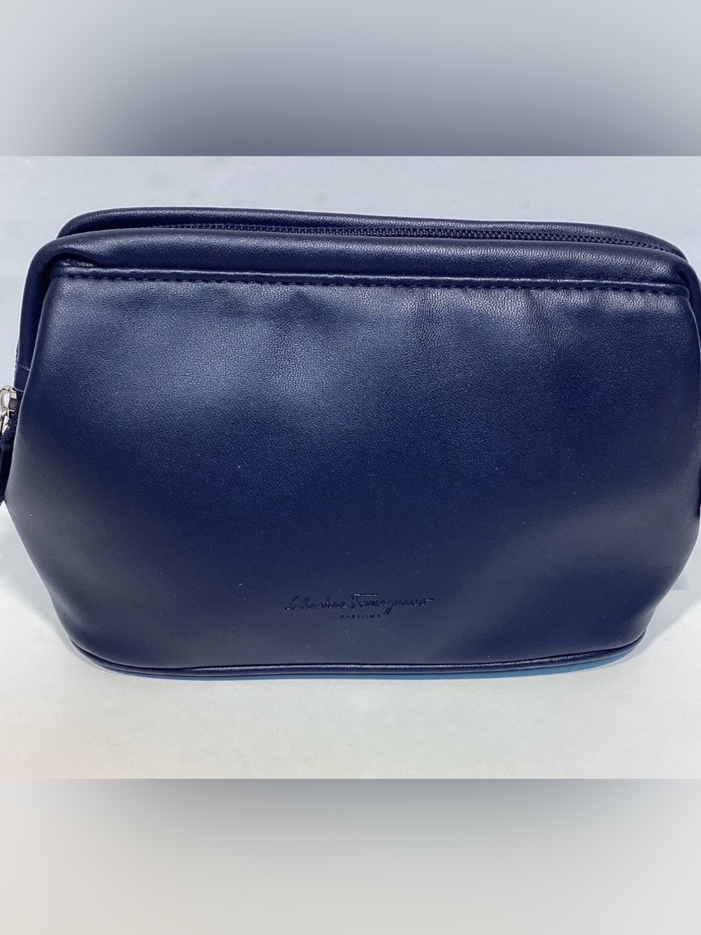 Salvatore Ferragamo X Turkish Airlines Business Class Amenities Makeup Case Navy